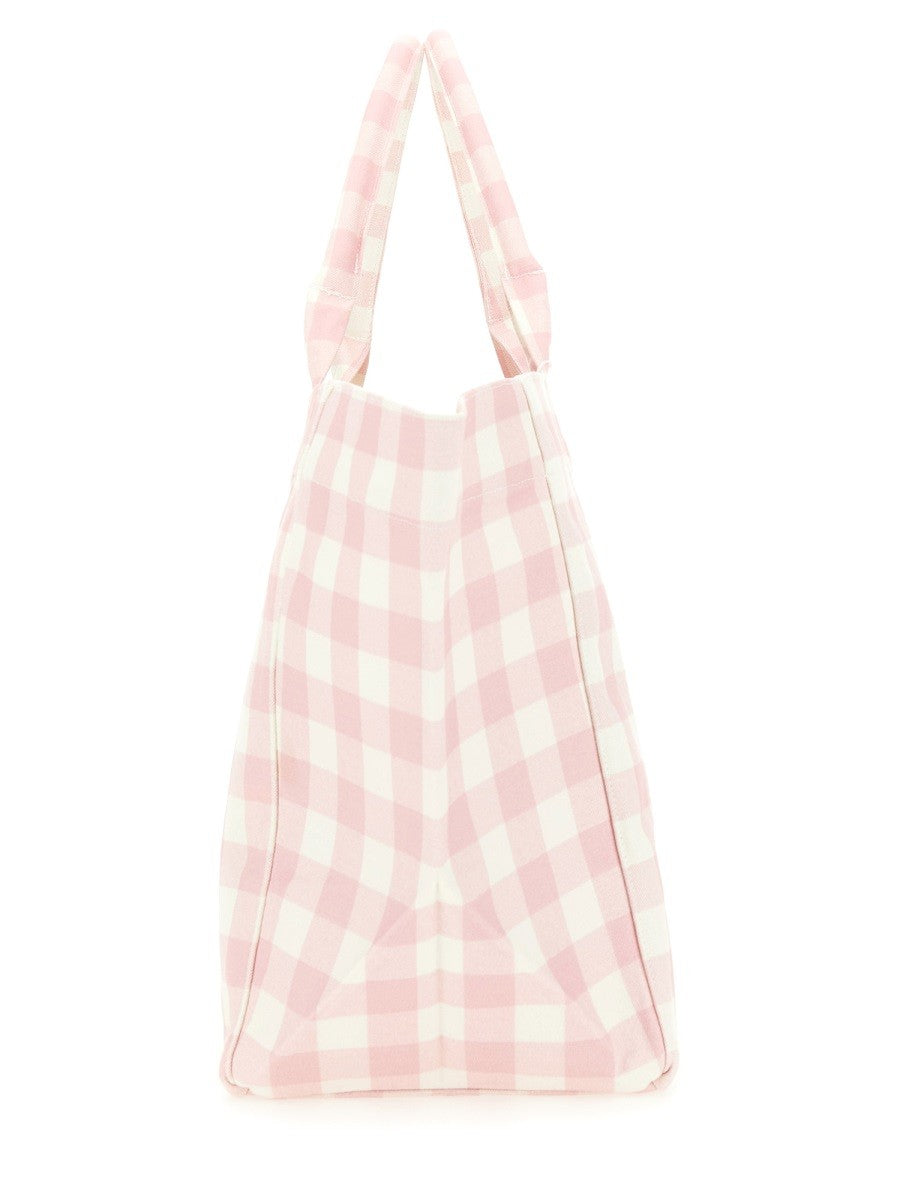 GANNI "VICKY CHECK XXL" TOTE BAG