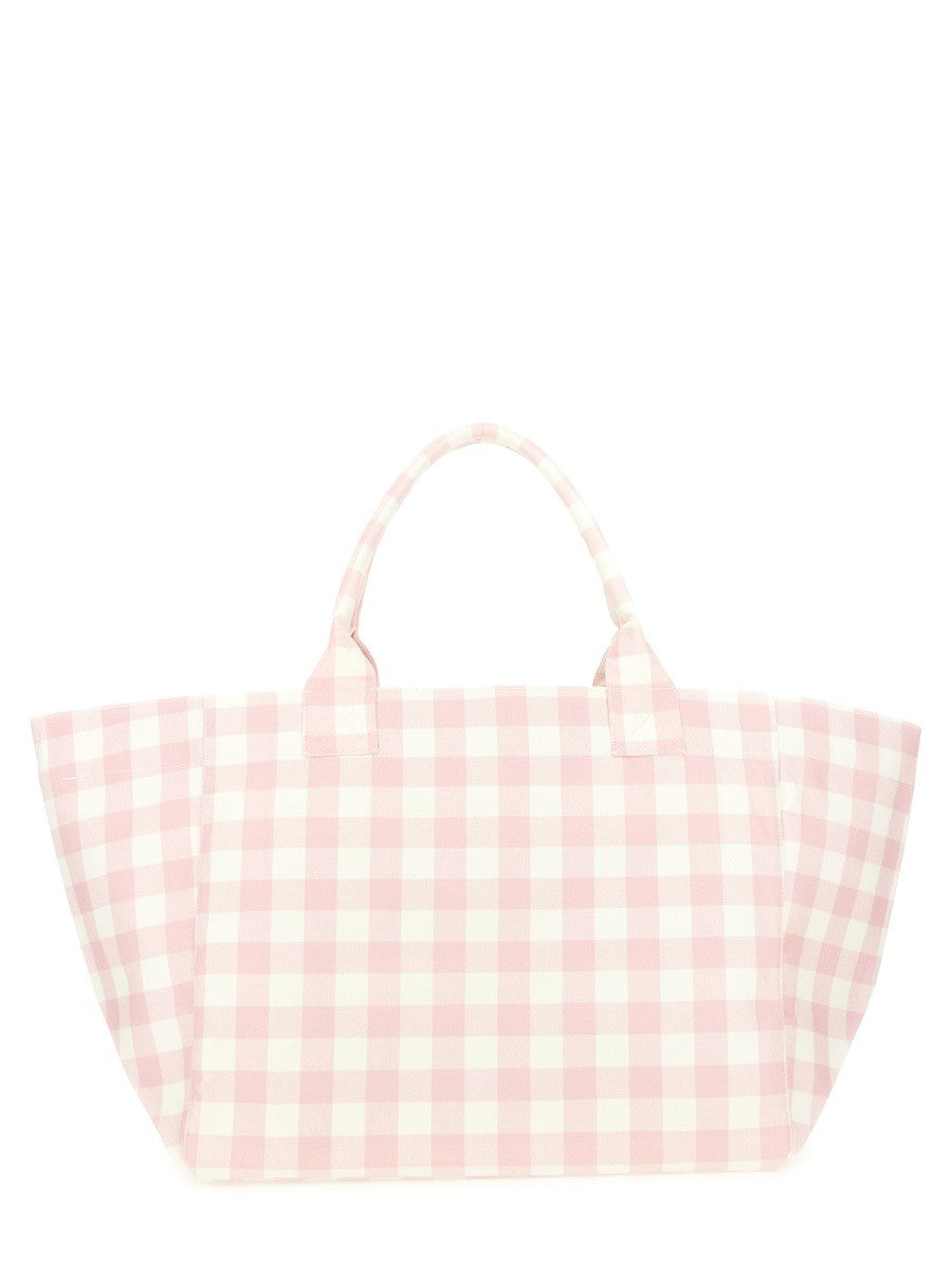 GANNI "VICKY CHECK XXL" TOTE BAG