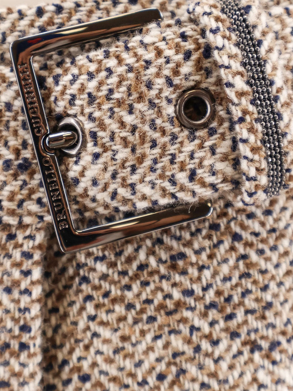 Brunello Cucinelli Virgin wool and silk midi skirt