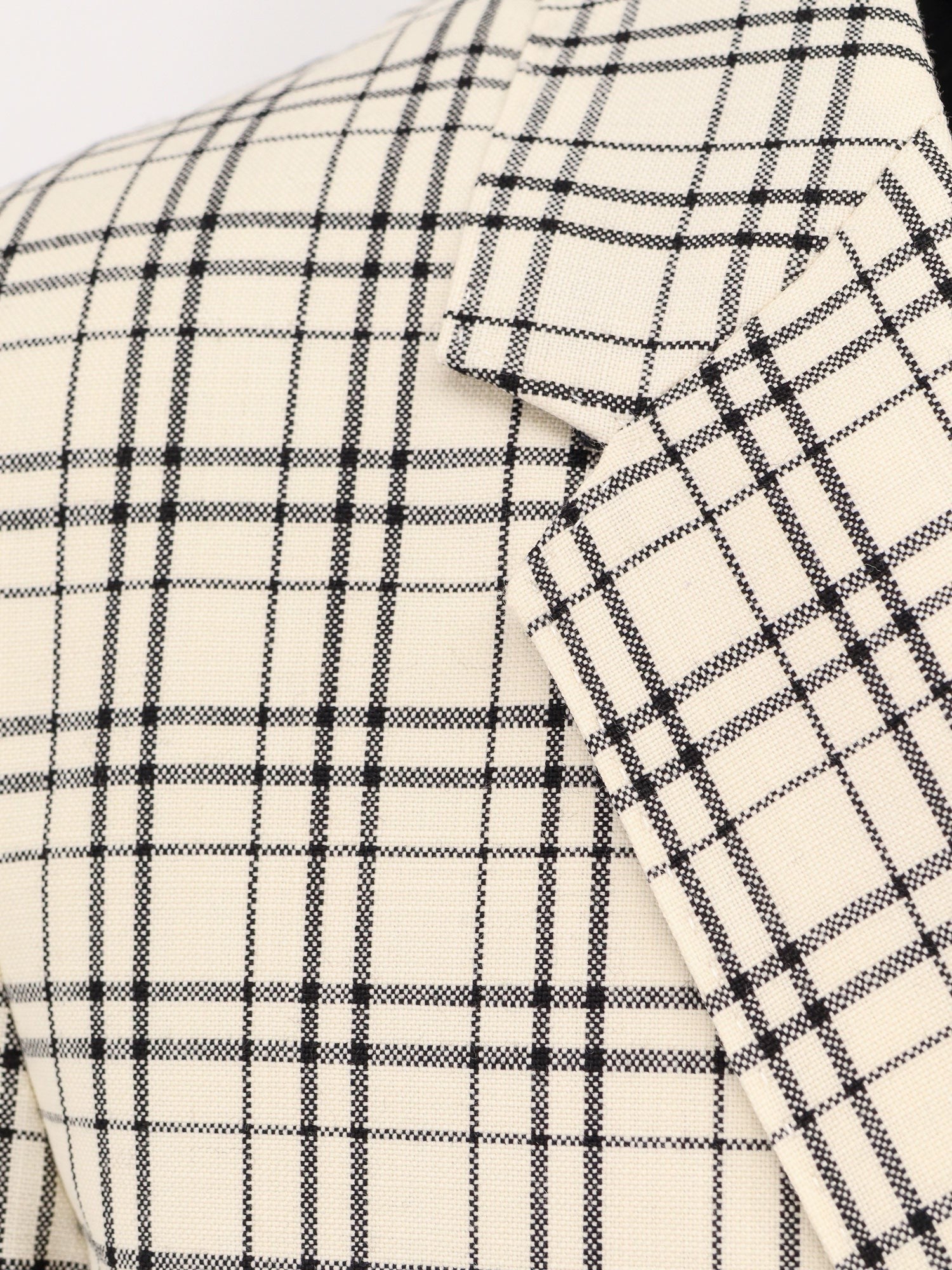 AMI PARIS Virgin wool blazer with madras motif