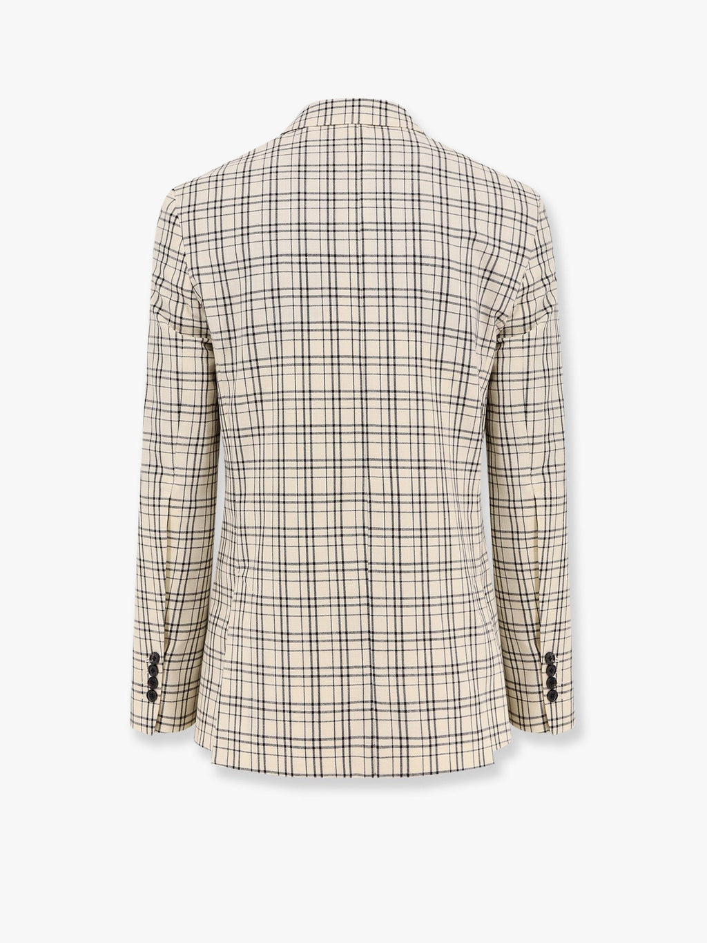 AMI PARIS Virgin wool blazer with madras motif