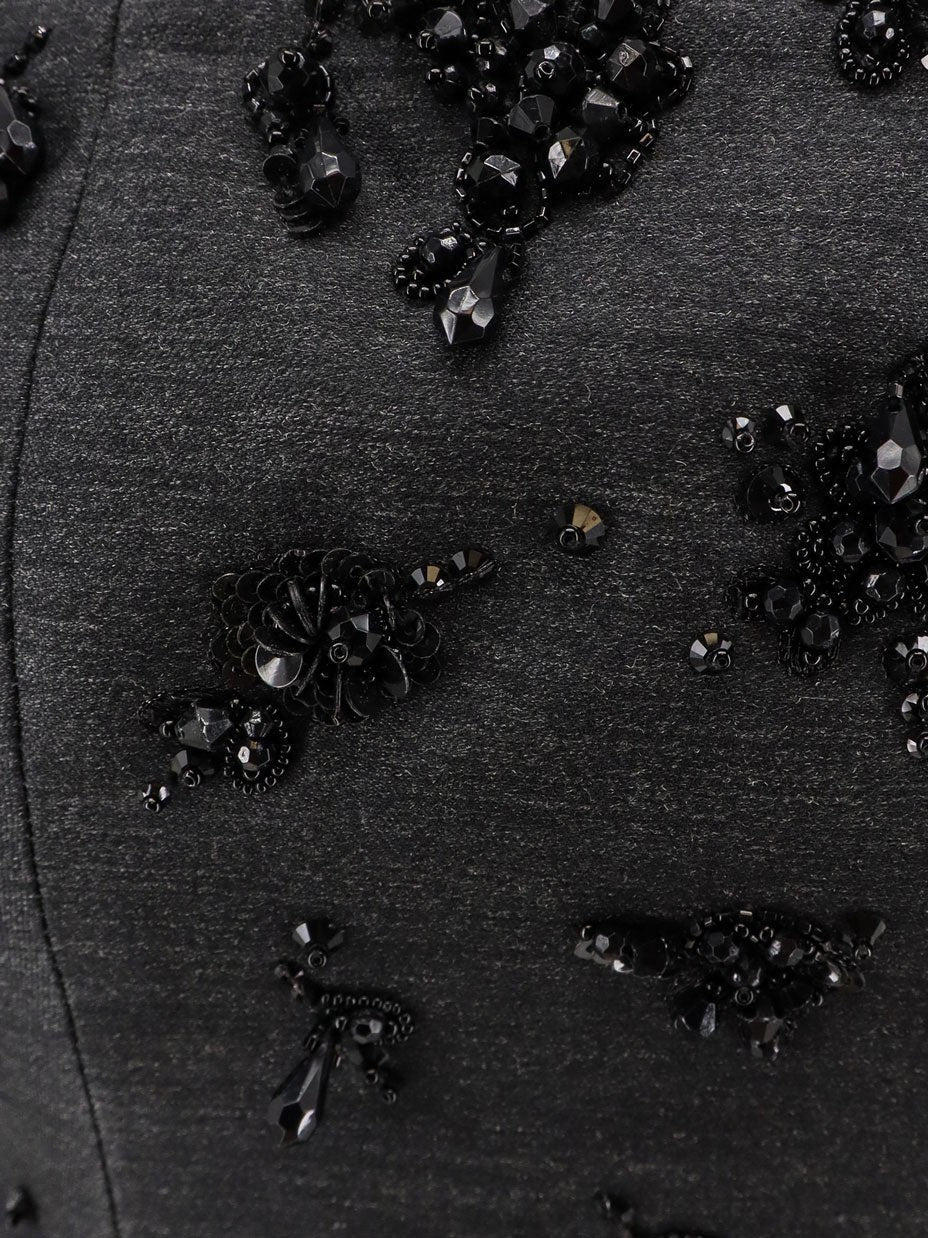 alberta ferretti Virgin wool top with sequins