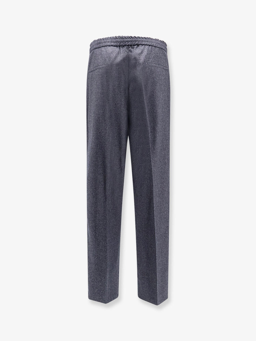Brunello Cucinelli Virgin wool trousers with drawstring