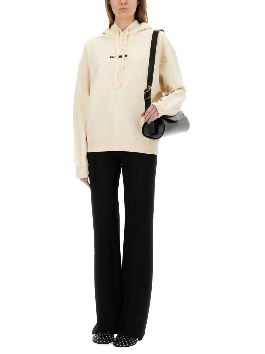 JIL SANDER VISCOSE BLEND PANTS