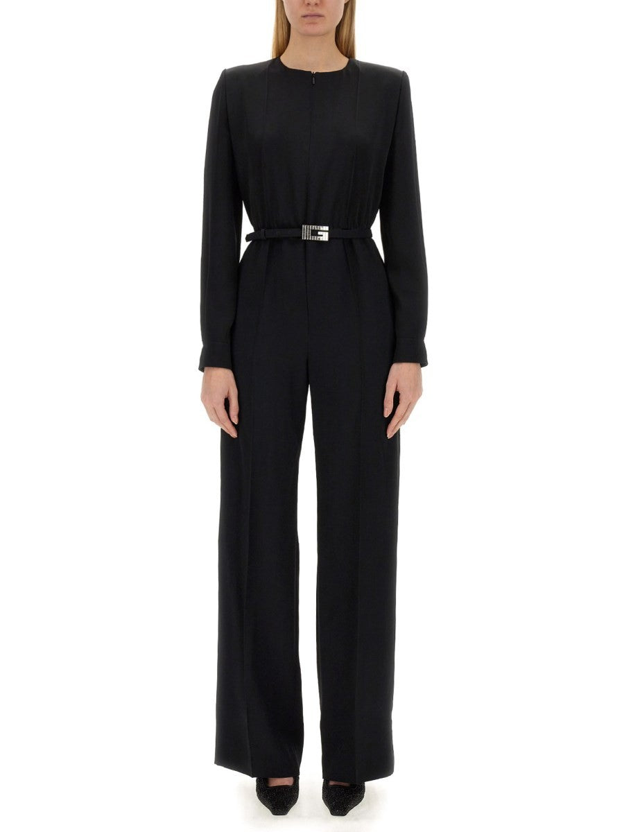 Gucci VISCOSE JUMPSUIT WITH BELT
