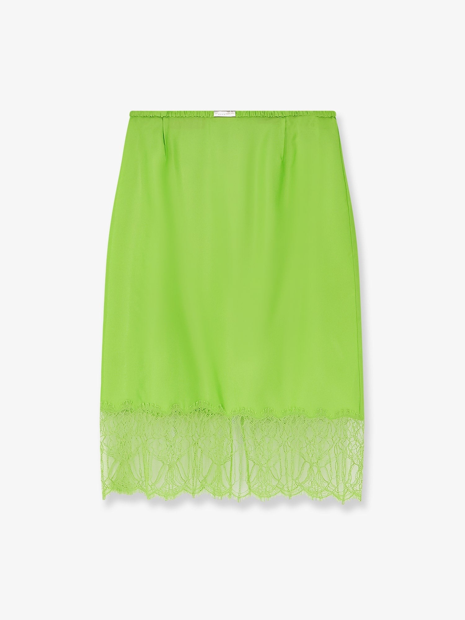 Gucci Viscose skirt with floral lace