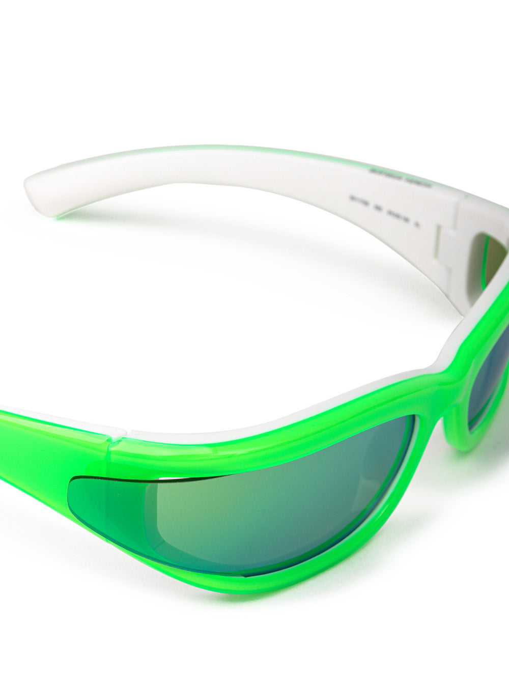 Acetate Sunglasses Acid Green and White Bottega Veneta