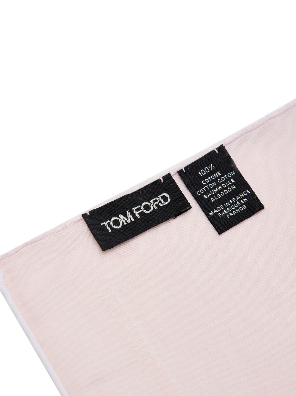 Tom Ford Pink Cotton Pocket Square