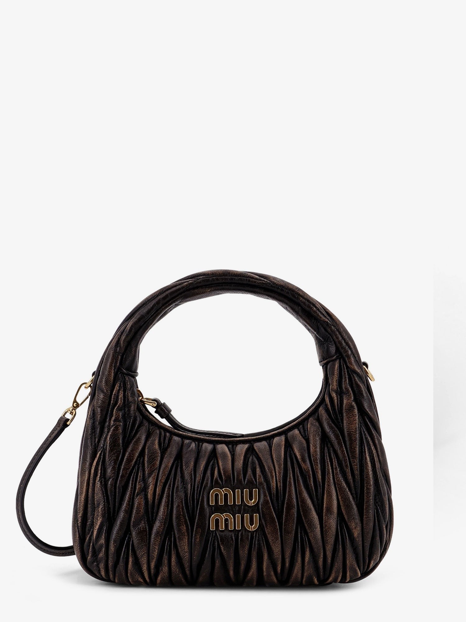 Miu Miu Wander matelassé leather shoulder bag