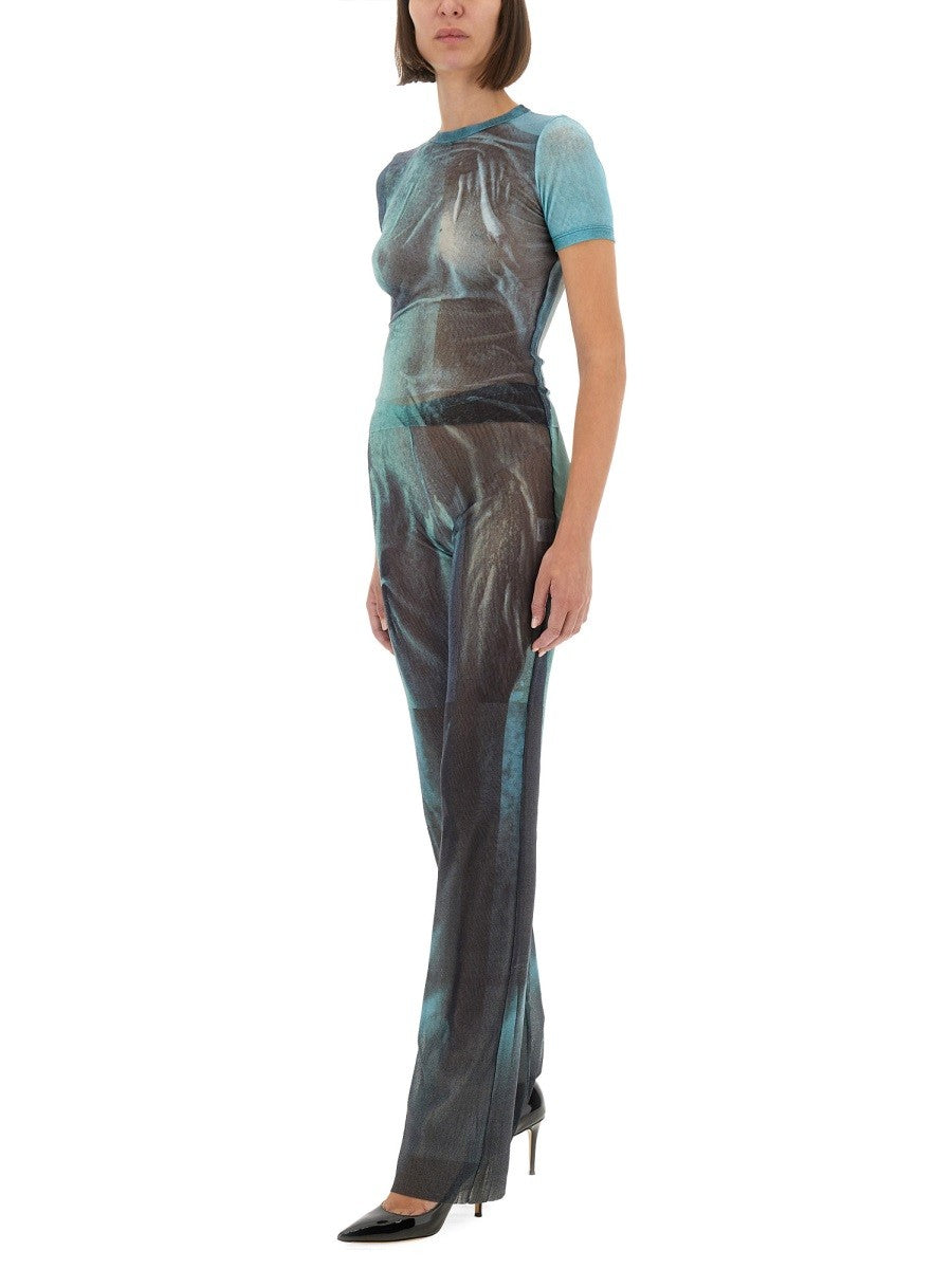 JEAN PAUL GAULTIER "WATER" MESH PANTS