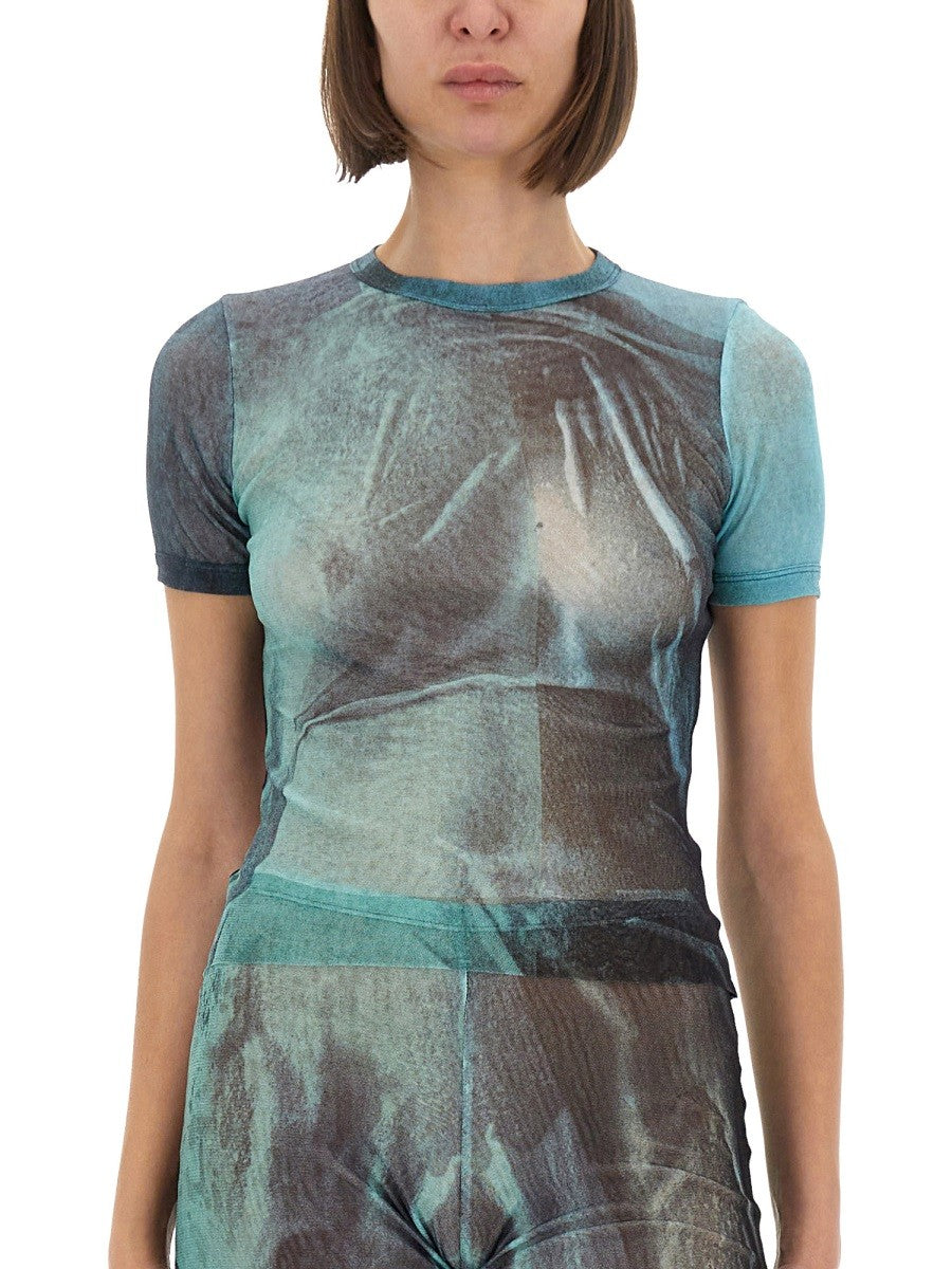 JEAN PAUL GAULTIER "WATER" MESH T-SHIRT