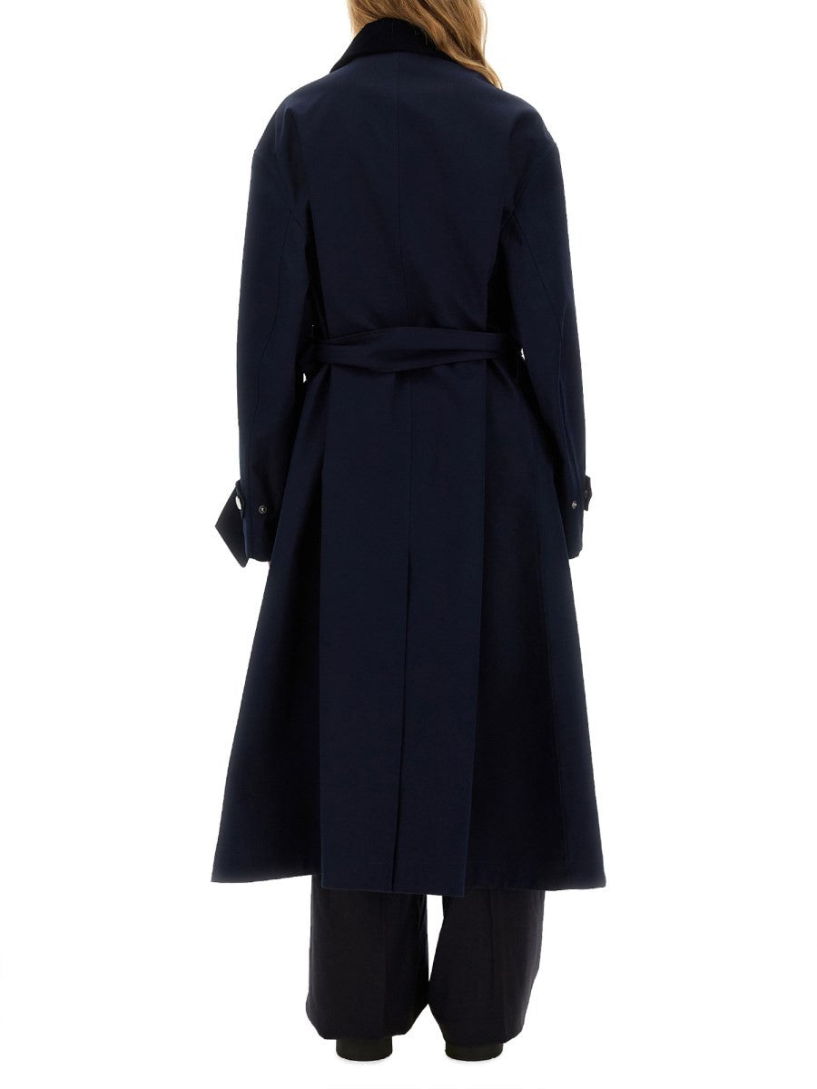 AMI PARIS WATERPROOF COAT WITH BELT