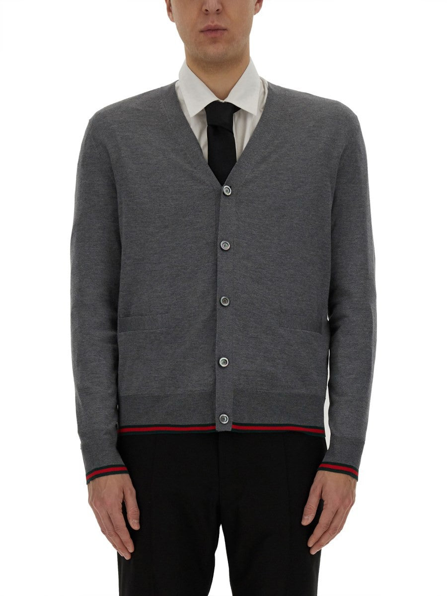 Gucci WEB PATTERN CARDIGAN