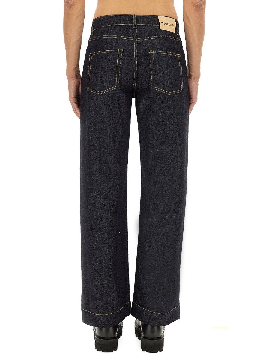 Alexander Mcqueen WIDE LEG JEANS
