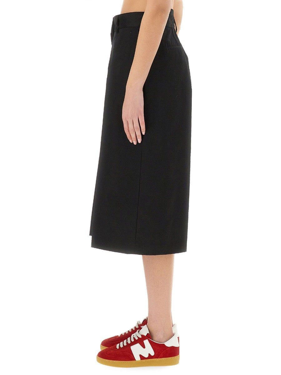 msgm "WIDE-LEG" MIDI PANTS