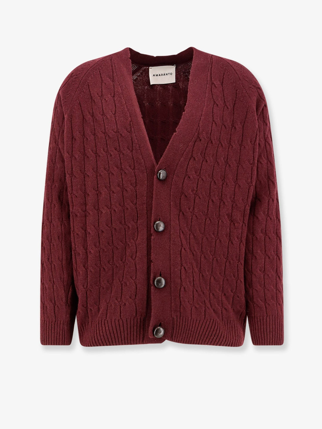 AMARANTO Wool and cashmere cardigan