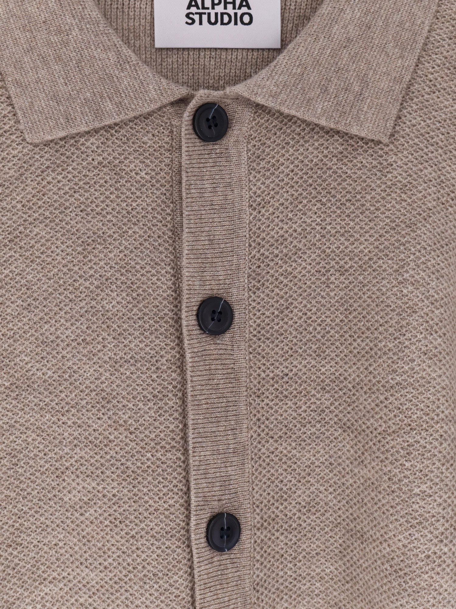ALPHA-STUDIO Wool and cashmere cardigan