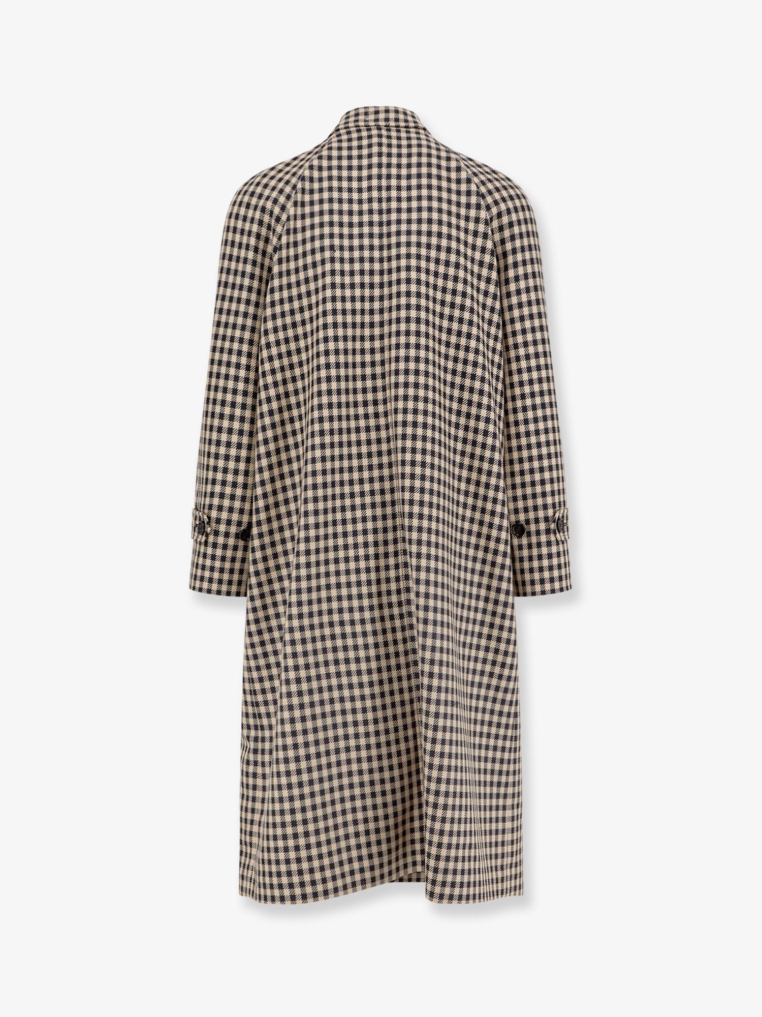Valentino Wool and cotton coat with Vichy motif