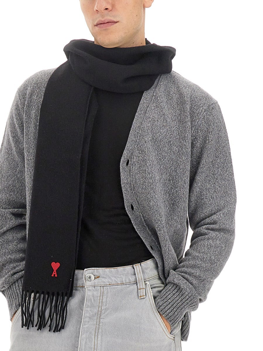 AMI PARIS WOOL CARDIGAN