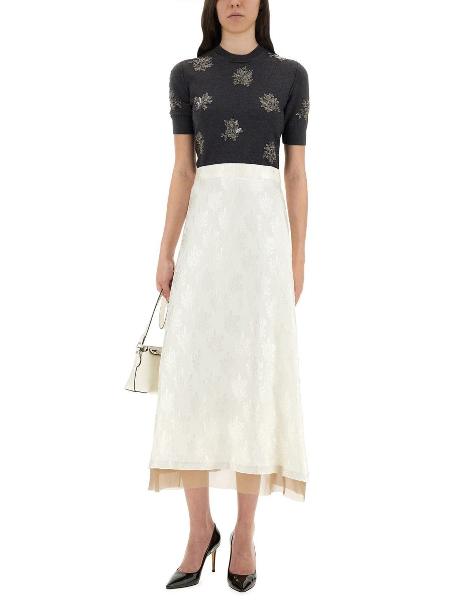 Fendi WOOL DRESS WITH EMBROIDERY