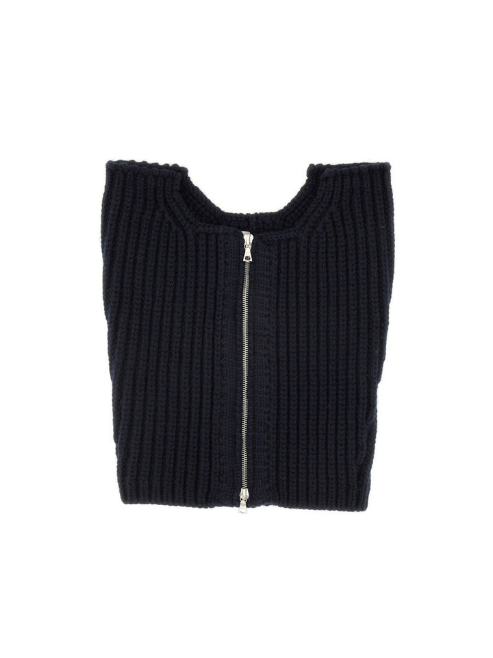 Dries Van Noten WOOL NECK WARMER WITH ZIPPER