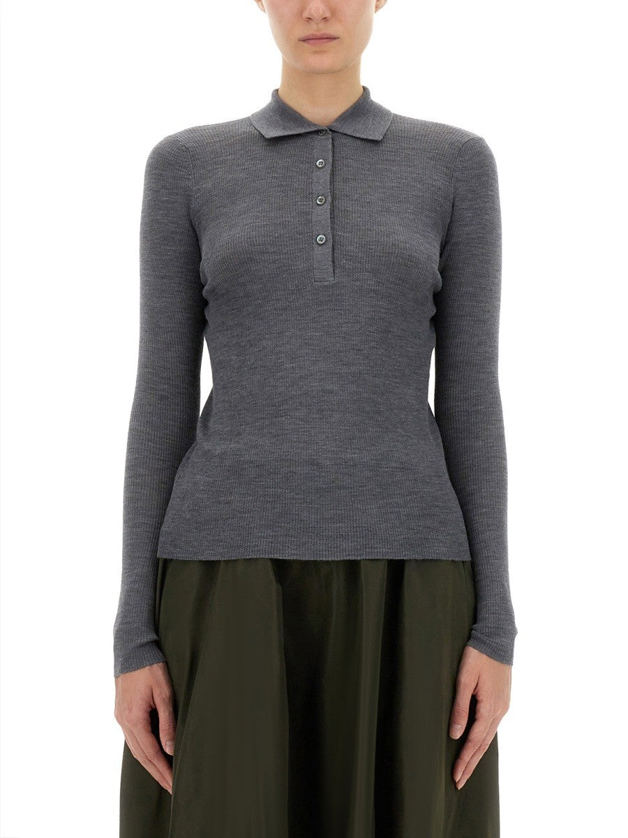 ASPESI WOOL POLO SHIRT