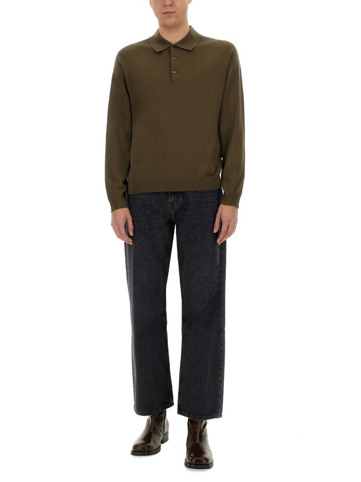 SUNFLOWER WOOL POLO SHIRT