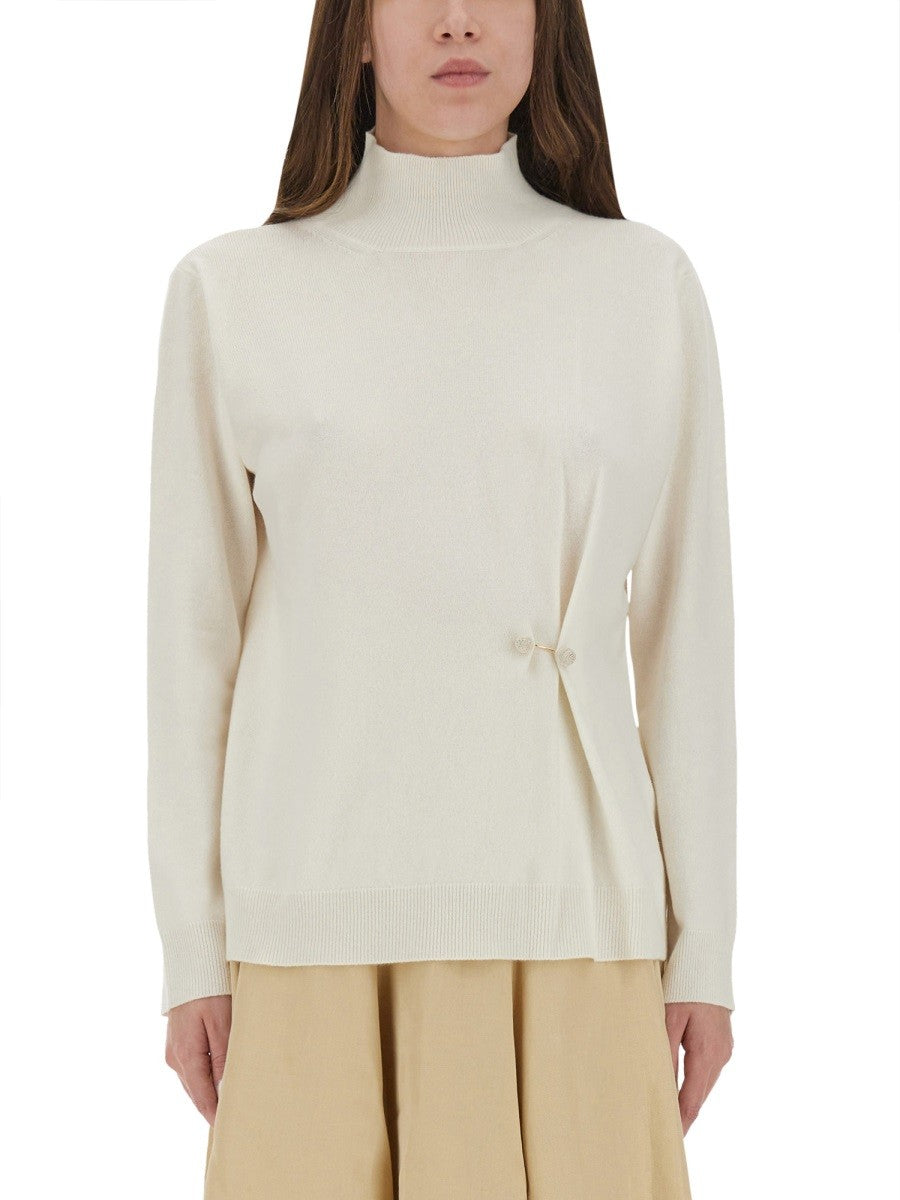 Fabiana Filippi WOOL, SILK AND CASHMERE SWEATER