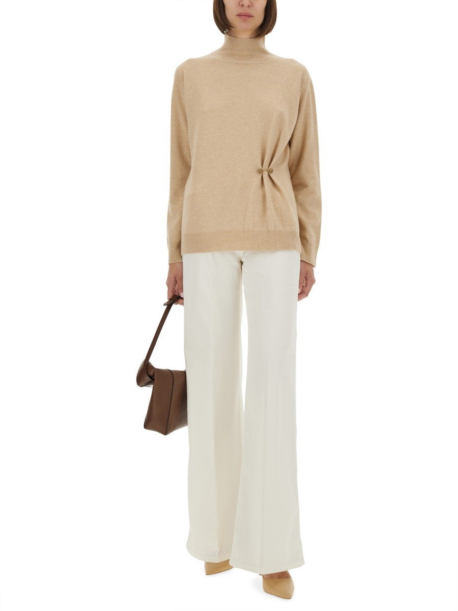 Fabiana Filippi WOOL, SILK AND CASHMERE SWEATER