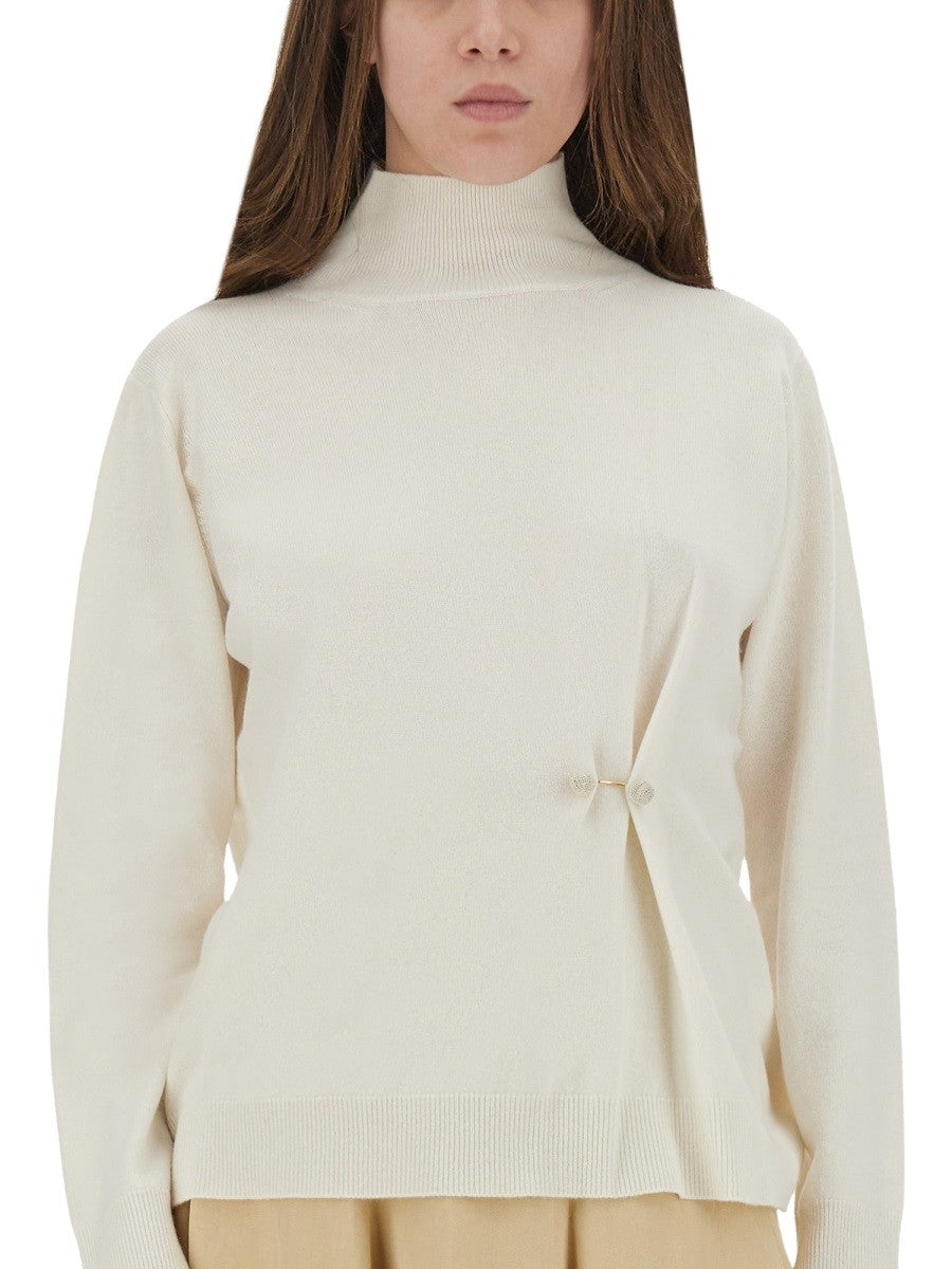 Fabiana Filippi WOOL, SILK AND CASHMERE SWEATER