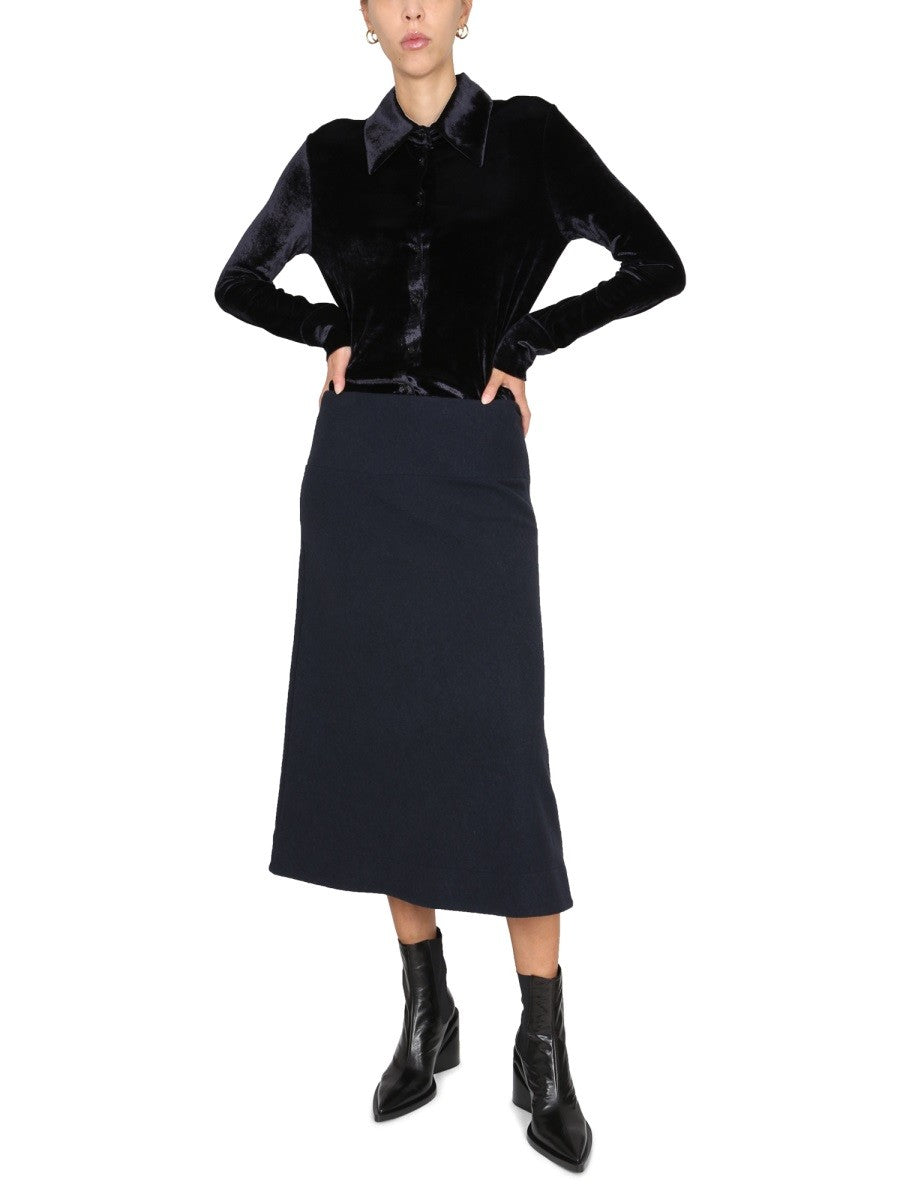JIL SANDER WOOL SKIRT