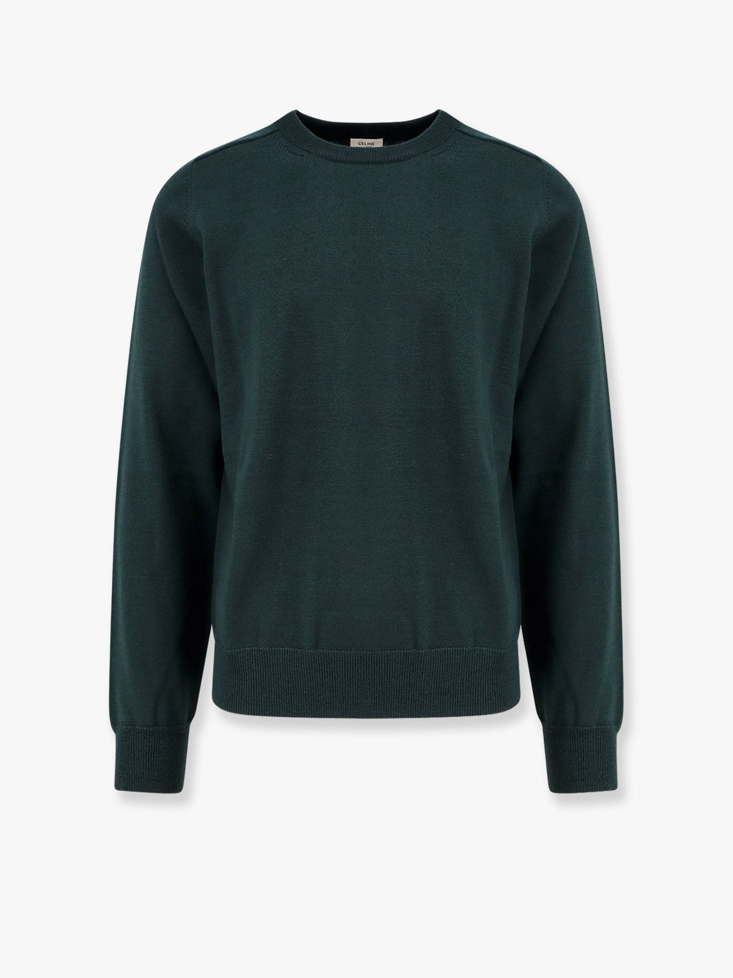 Celine Wool sweater with embroidered logo on the front