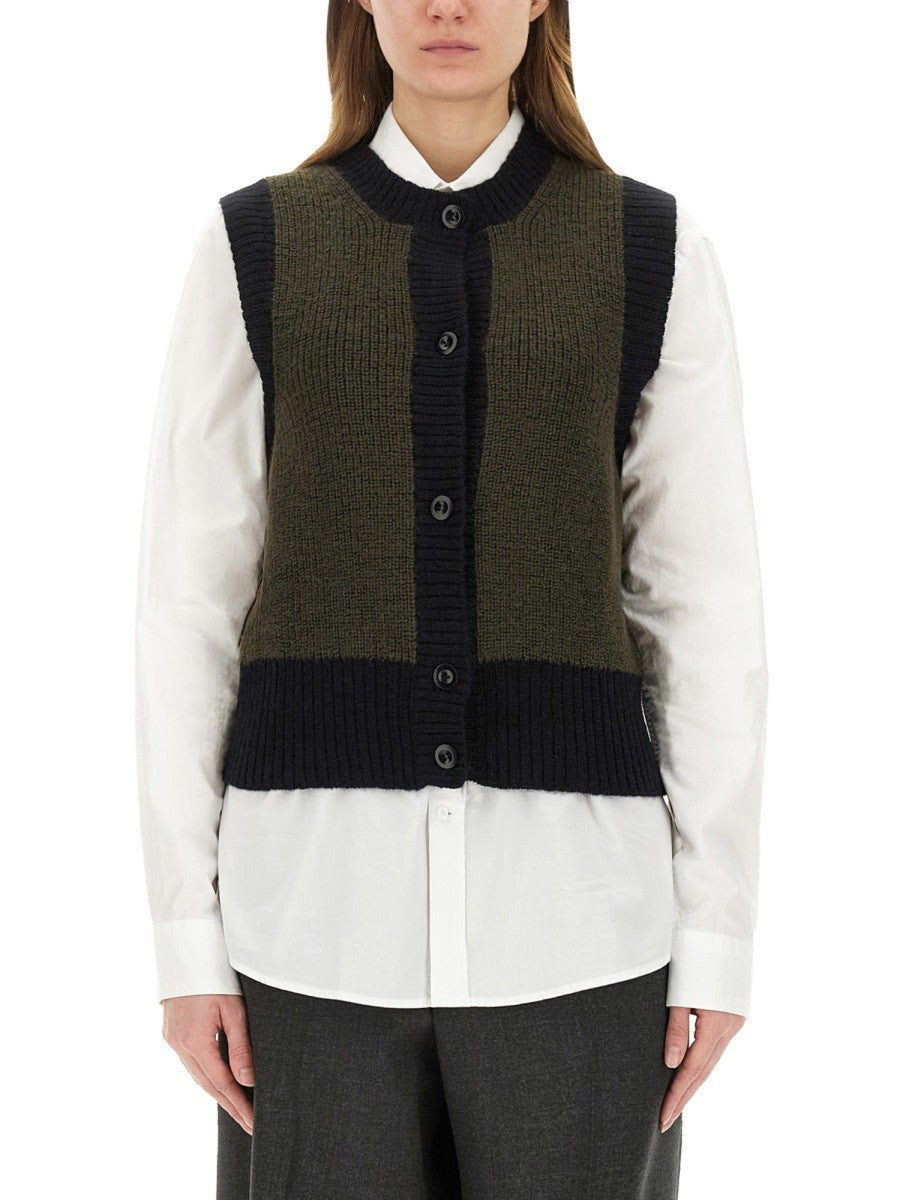 MARGARET HOWELL WOOL VEST