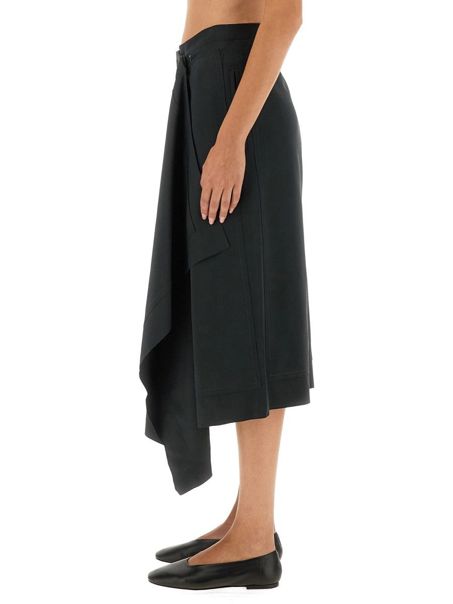 AMI PARIS WOOL "WRAPPED" SKIRT