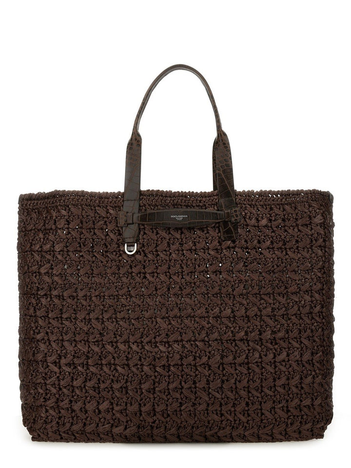Dolce & Gabbana WOVEN MESH SHOPPING BAG