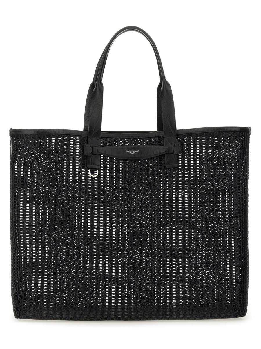 Dolce & Gabbana WOVEN MESH SHOPPING BAG