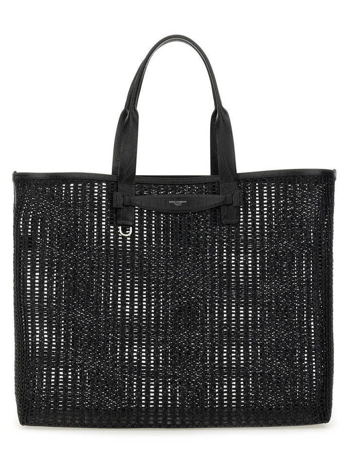Dolce & Gabbana WOVEN MESH SHOPPING BAG