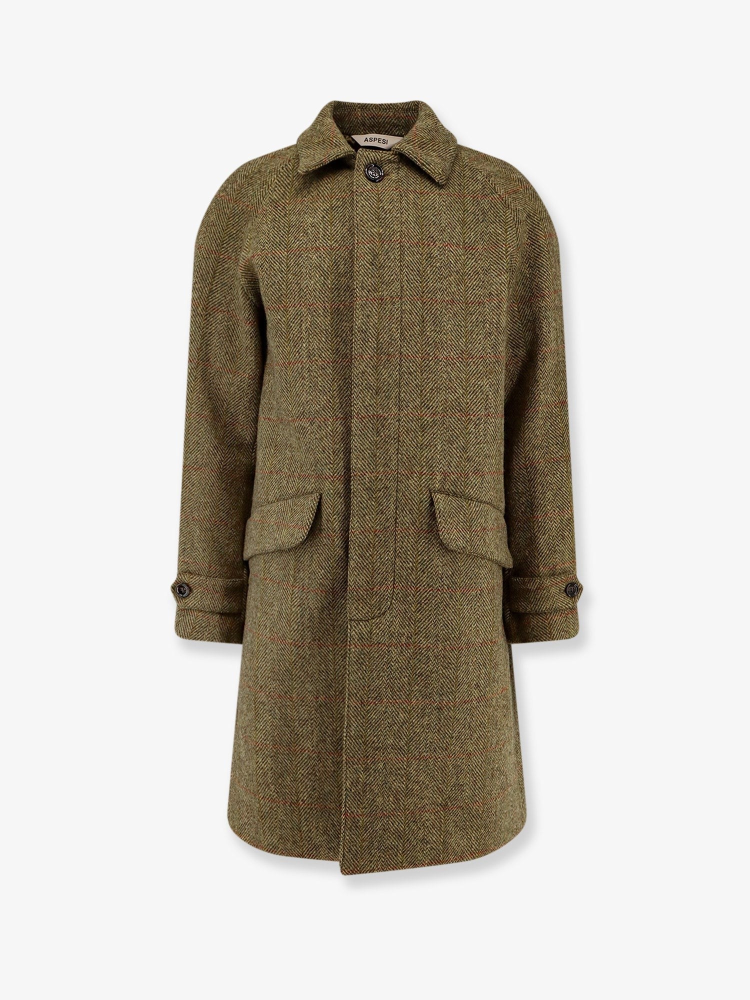 ASPESI Wright herringbone wool coat