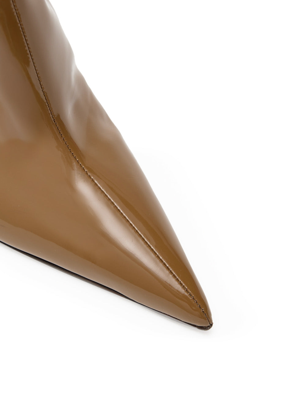 Dolce & Gabbana Brown Patent Leather High Boot