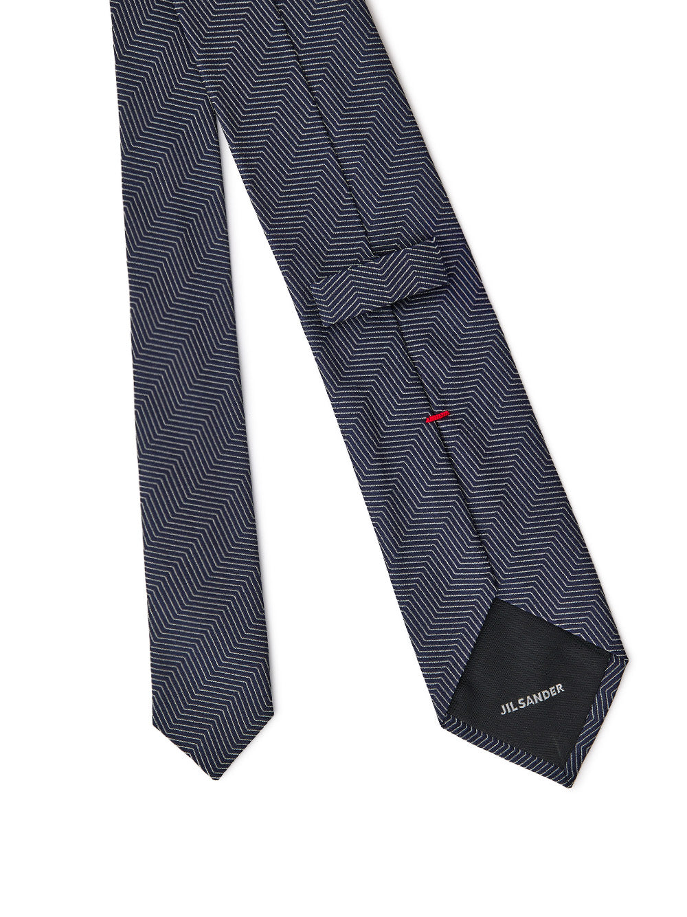 Jil Sander Blue Silk Tie 7cm