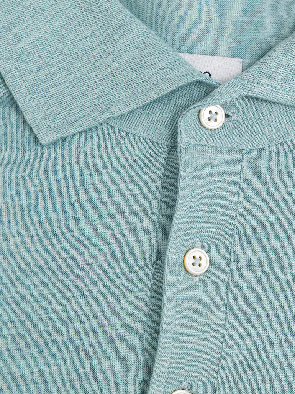 Gran Sasso Light Blue Linen Polo
