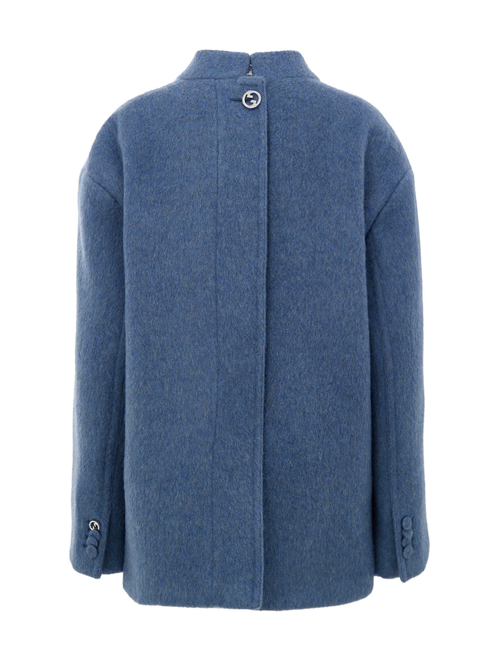 Gucci Men's Light Blue Wool Caban Jacket – Siebentaschen