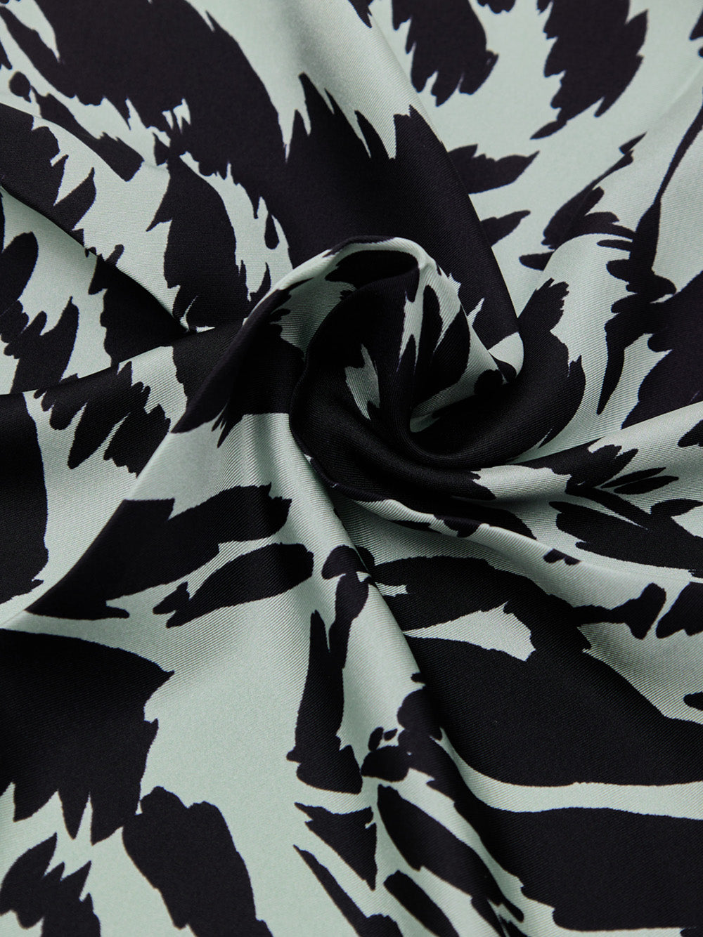 Light Gray Silk Pocket Square with Tom Ford Print