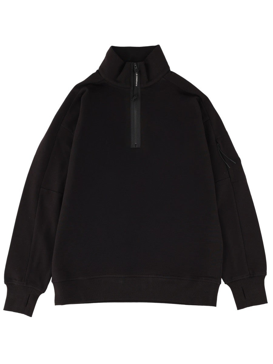C.P. COMPANY ZIP SWEATSHIRT.