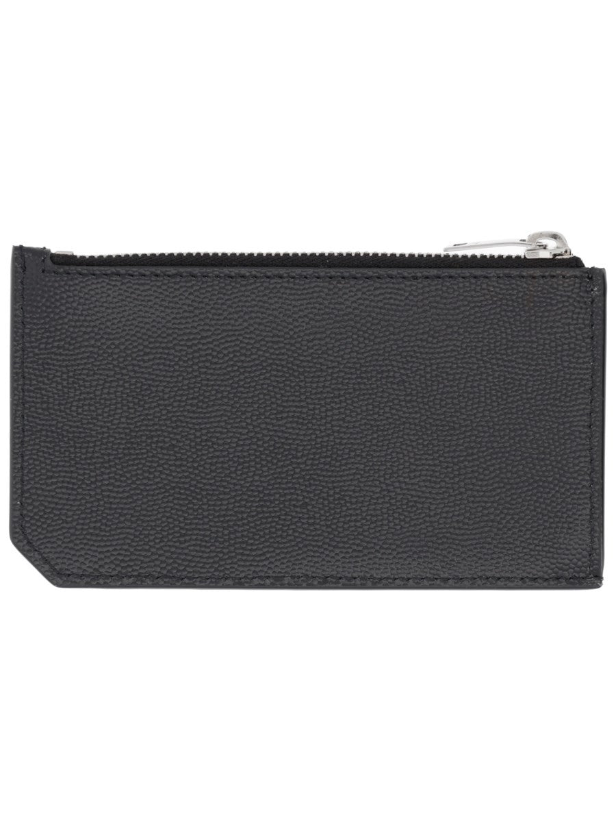 Saint Laurent ZIPPERED CARD HOLDER