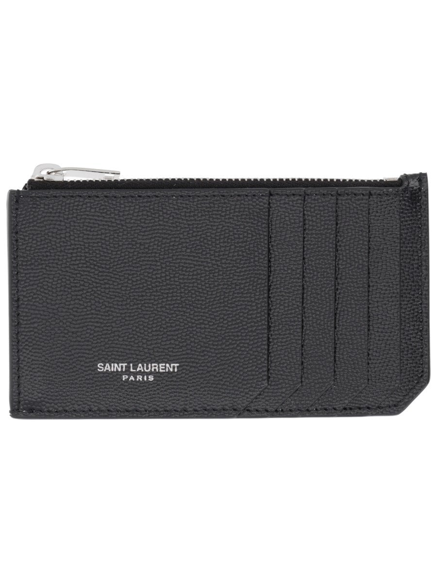 Saint Laurent ZIPPERED CARD HOLDER