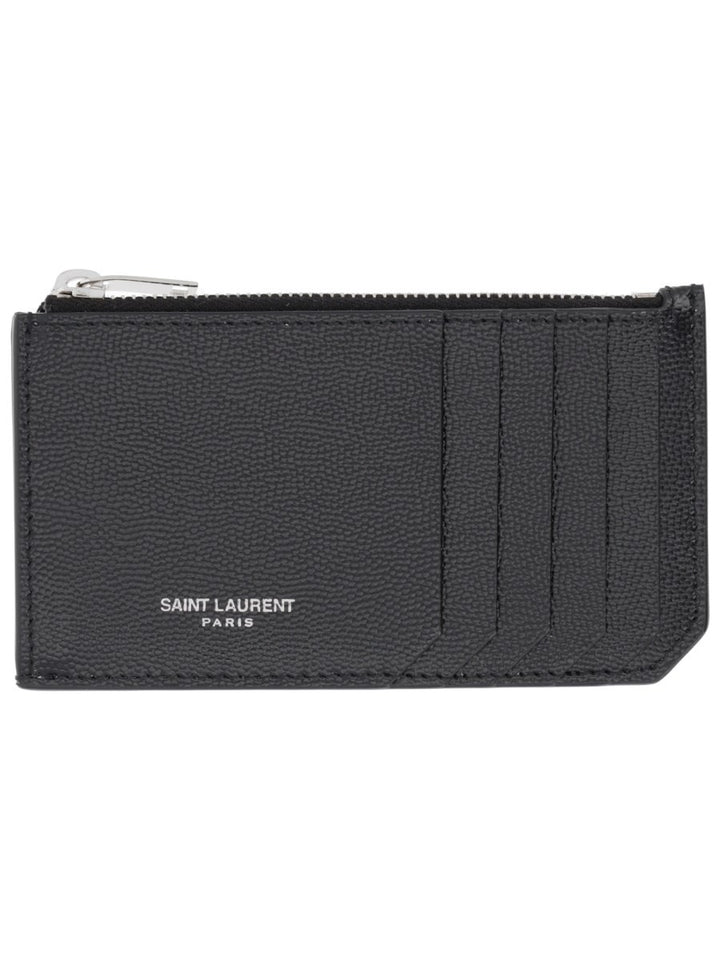 Saint Laurent ZIPPERED CARD HOLDER