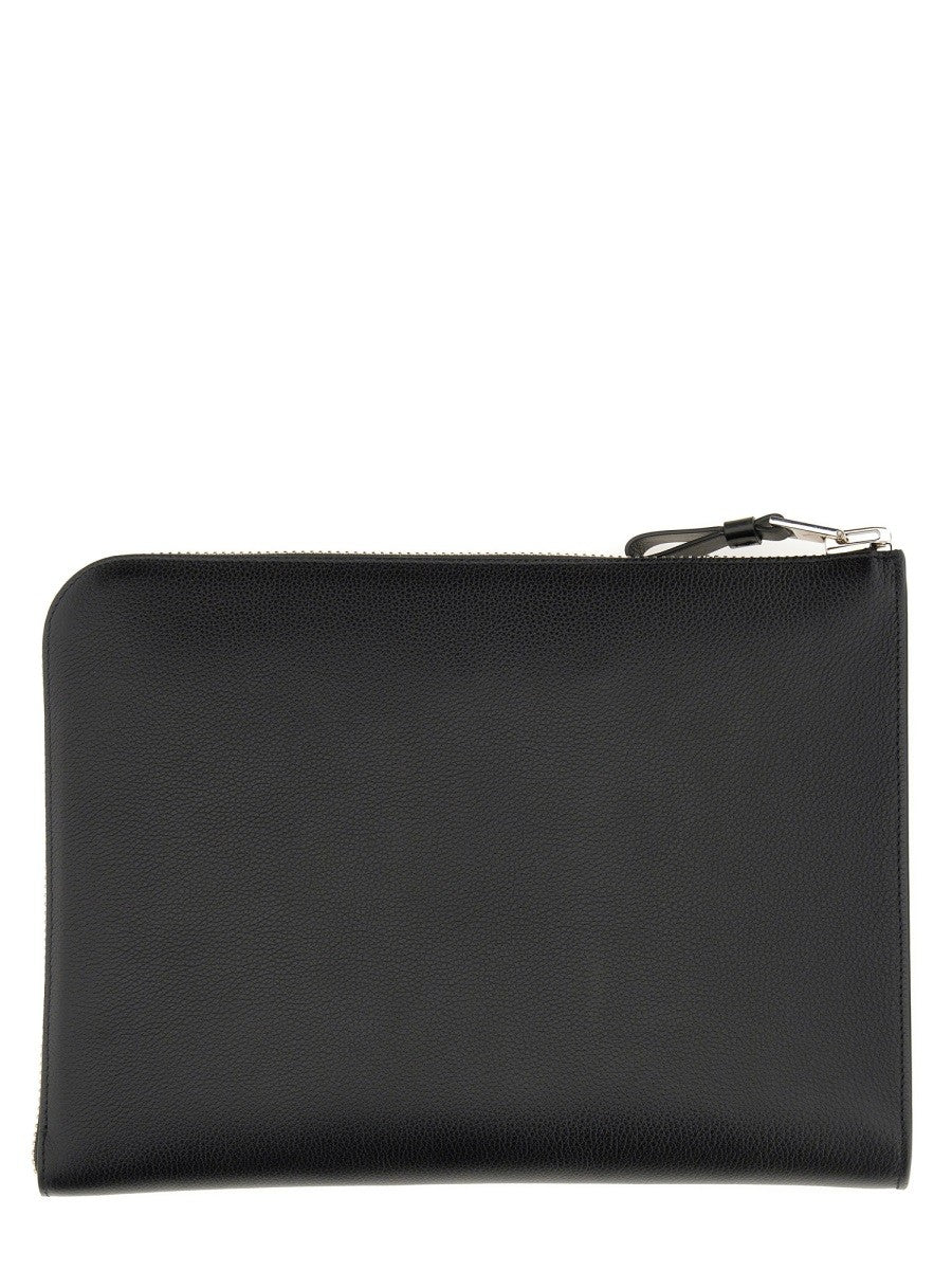 TOM FORD ZIPPERED LEATHER PORTFOLIO