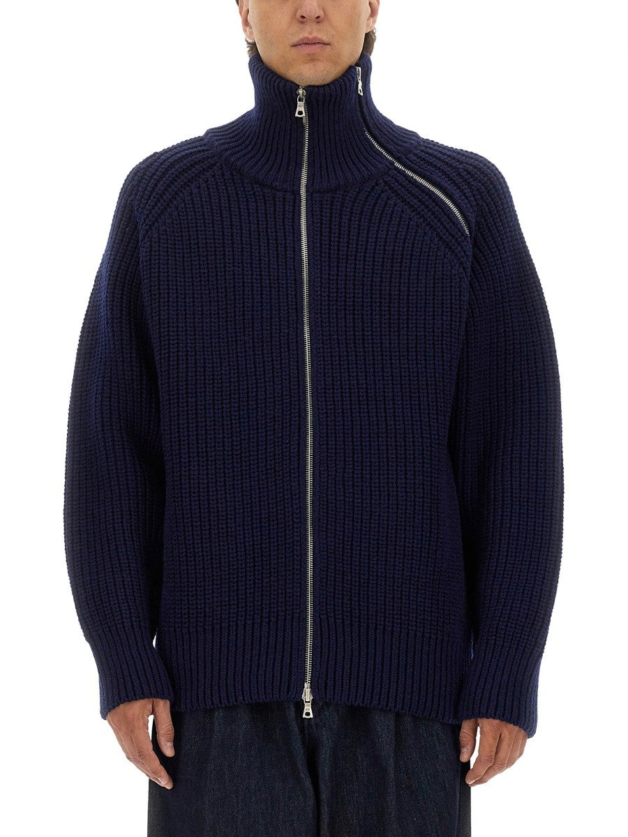 Dries Van Noten ZIPPERED WOOL SWEATER