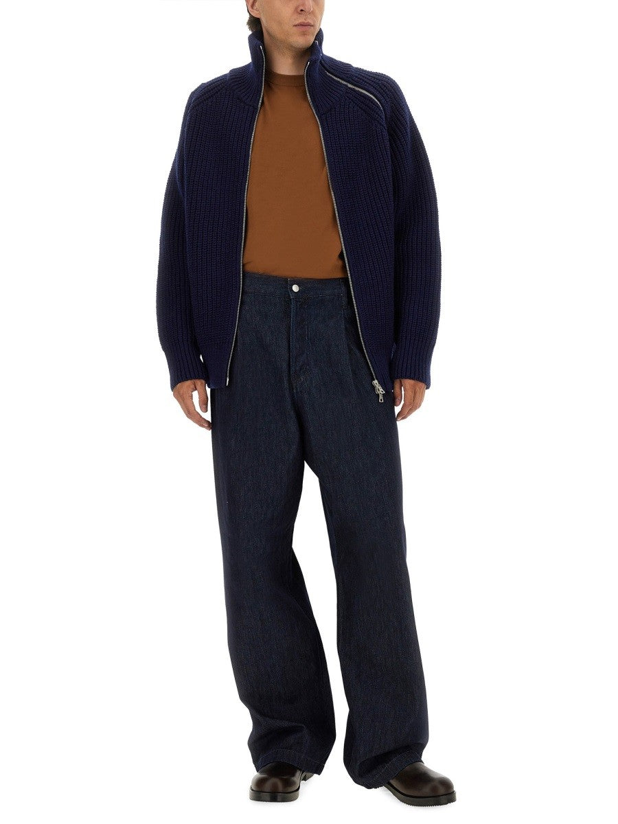 Dries Van Noten ZIPPERED WOOL SWEATER